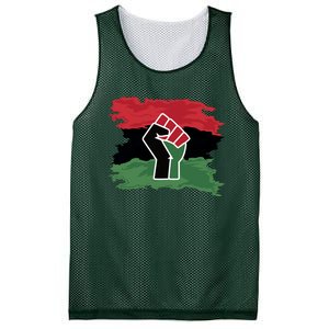 Pan African Flag Black Fist U.N.I.A. Flag Mesh Reversible Basketball Jersey Tank