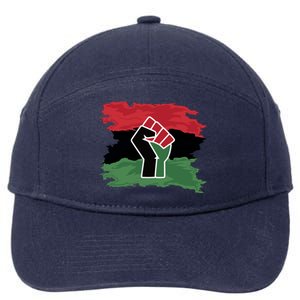 Pan African Flag Black Fist U.N.I.A. Flag 7-Panel Snapback Hat