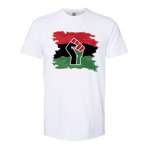 Pan African Flag Black Fist U.N.I.A. Flag Softstyle CVC T-Shirt