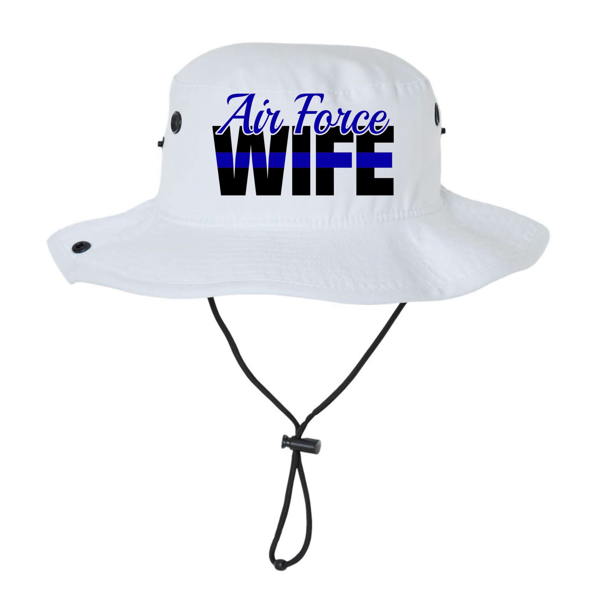Proud Air Force Wife Gift Usaf Patriotic Military Family Funny Gift Bucket Hat