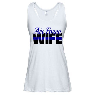 Proud Air Force Wife Gift Usaf Patriotic Military Family Funny Gift Ladies Essential Flowy Tank