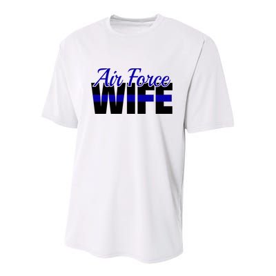 Proud Air Force Wife Gift Usaf Patriotic Military Family Funny Gift Youth Performance Sprint T-Shirt