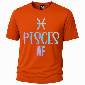 Pisces Af Funny Zodiac Sign Pisces Astrology Sign Gift Cooling Performance Crew T-Shirt