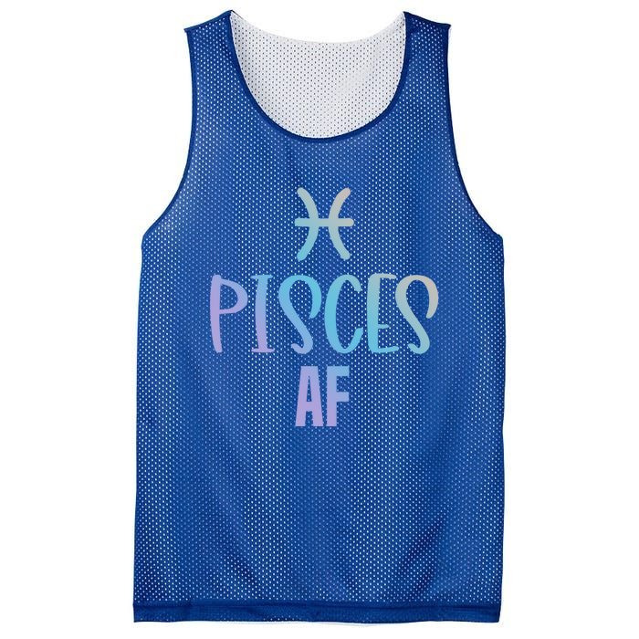 Pisces Af Funny Zodiac Sign Pisces Astrology Sign Gift Mesh Reversible Basketball Jersey Tank