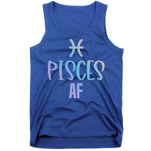 Pisces Af Funny Zodiac Sign Pisces Astrology Sign Gift Tank Top