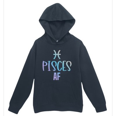 Pisces Af Funny Zodiac Sign Pisces Astrology Sign Gift Urban Pullover Hoodie