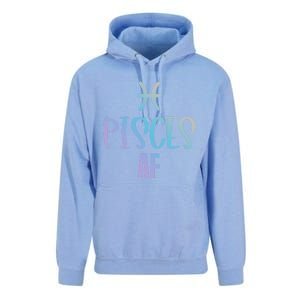 Pisces Af Funny Zodiac Sign Pisces Astrology Sign Gift Unisex Surf Hoodie