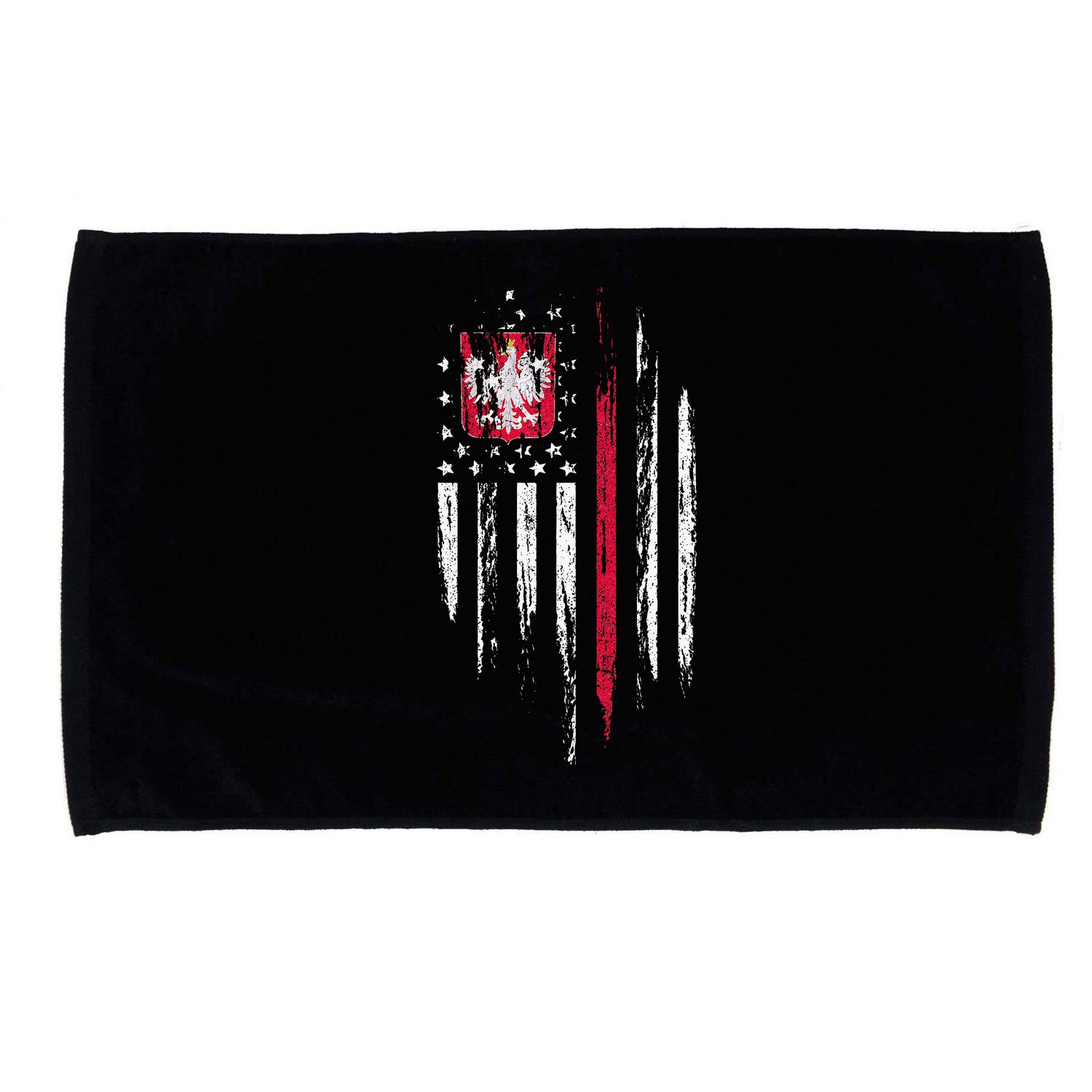 Polish American Flag Combo Poland Usa Polska Microfiber Hand Towel