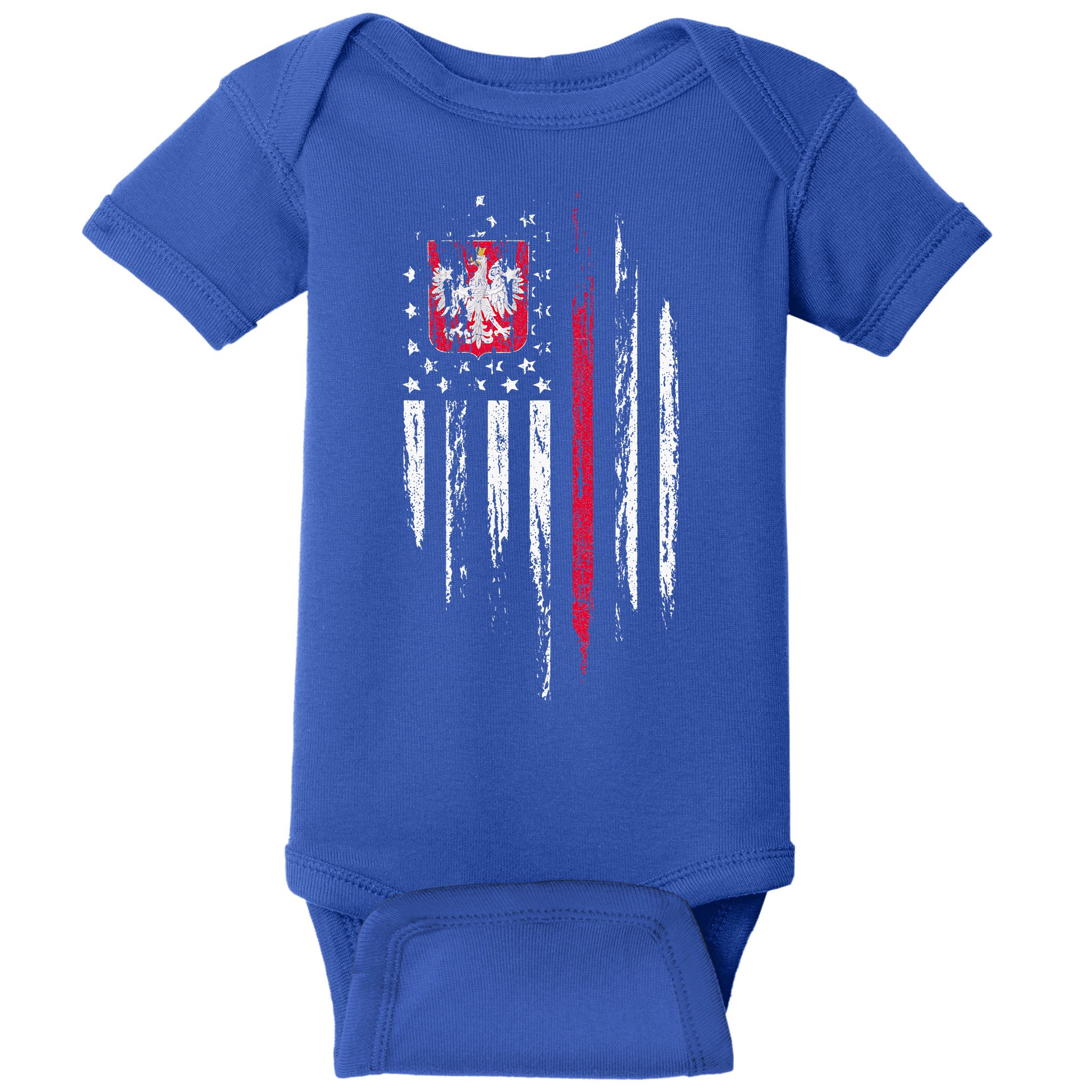Polish American Flag Combo Poland Usa Polska Baby Bodysuit