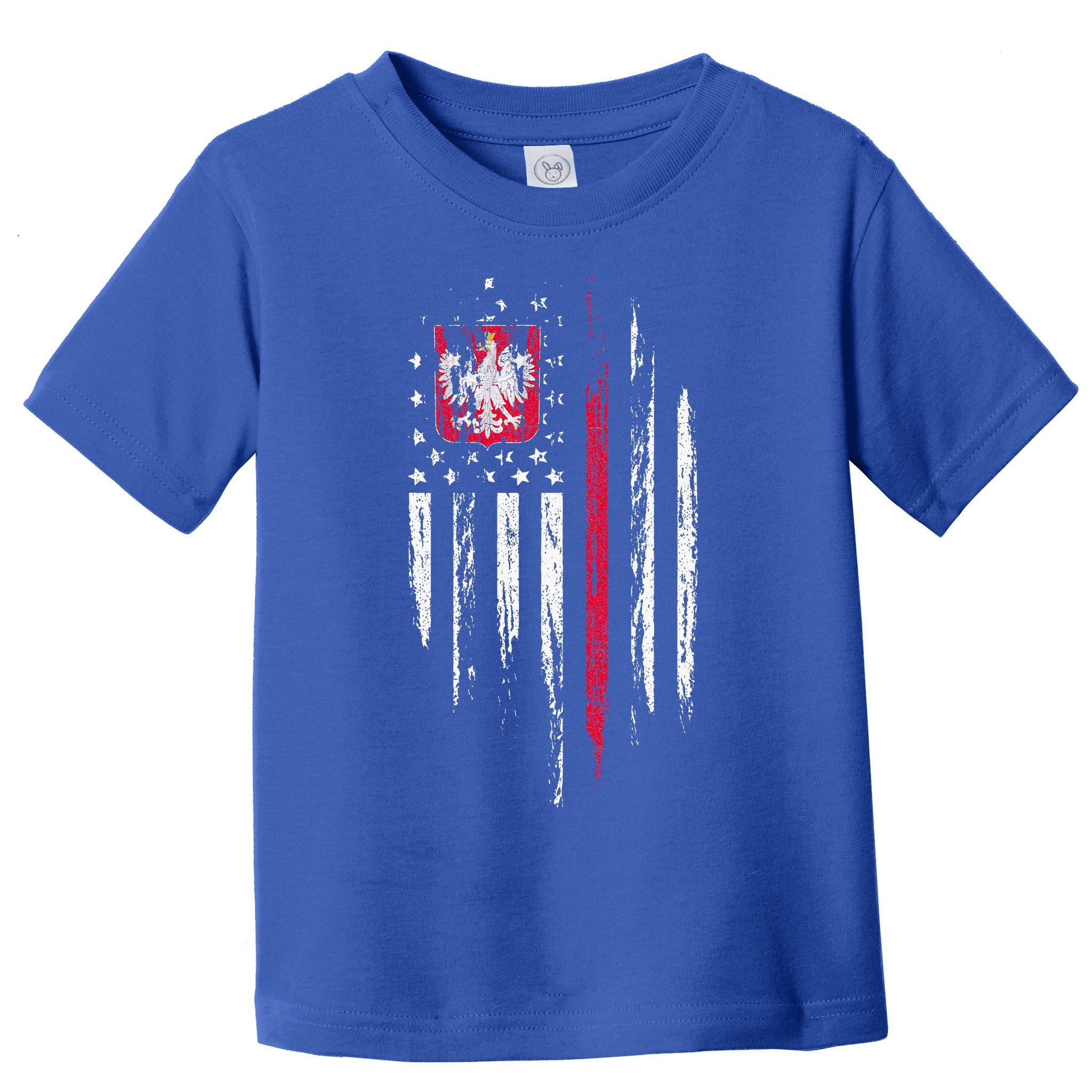 Polish American Flag Combo Poland Usa Polska Toddler T-Shirt