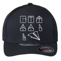 Paper Airplane Folding Instruction Gift Flexfit Unipanel Trucker Cap