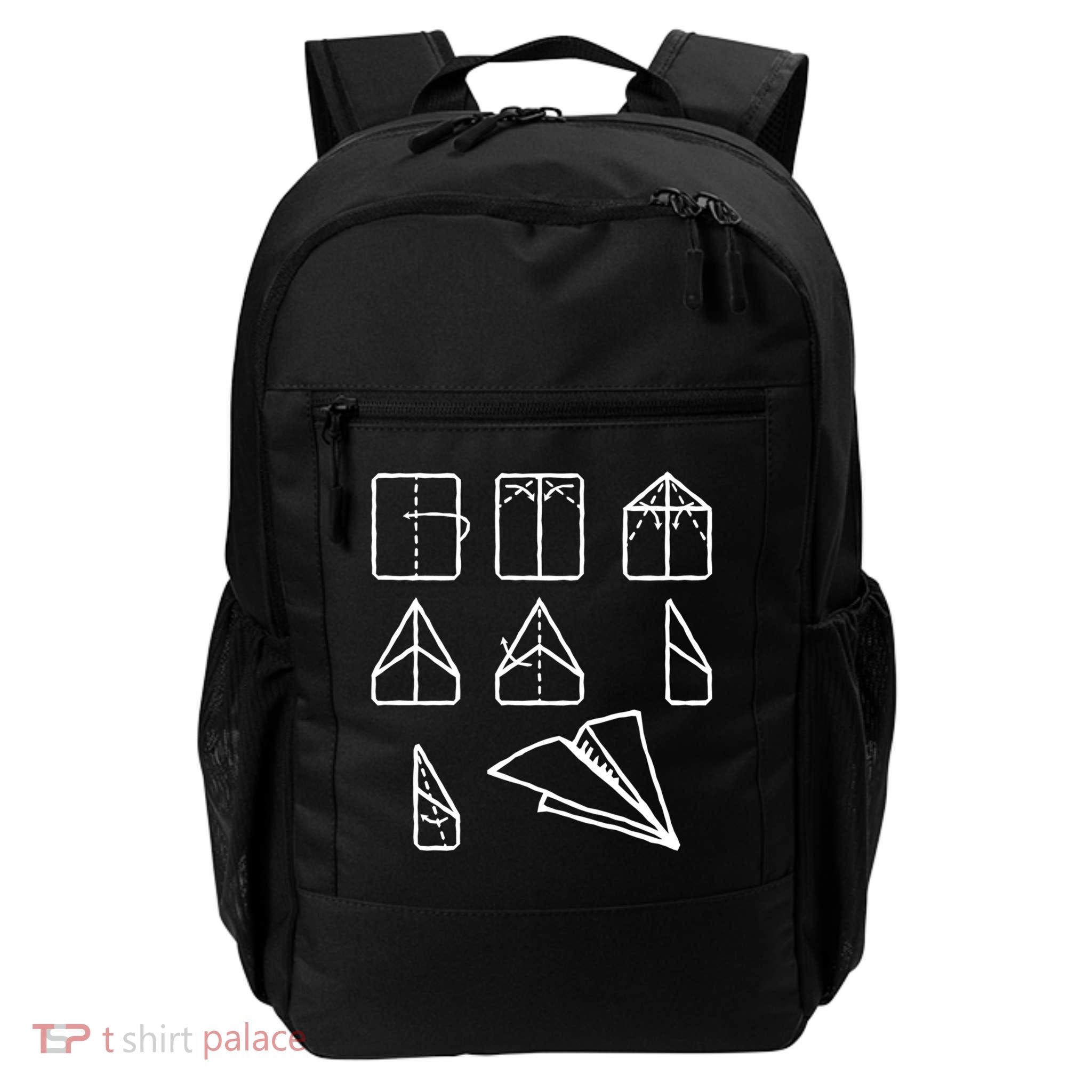 Paper Airplane Folding Instruction Gift Backpack