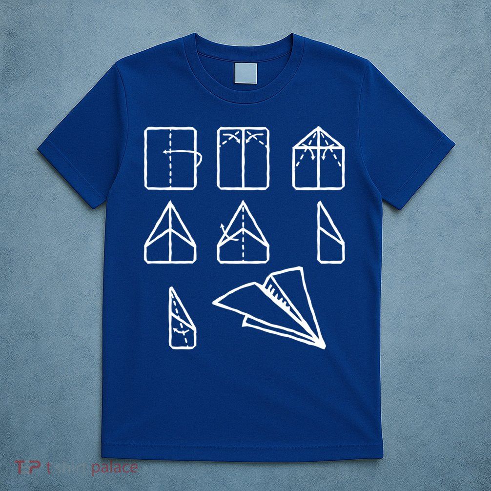 Paper Airplane Folding Instruction Gift T-Shirt