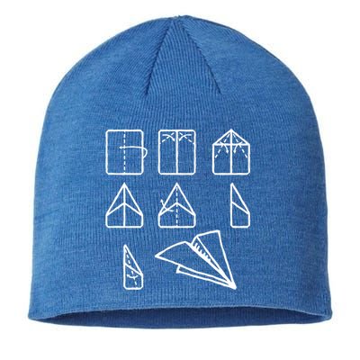 Paper Airplane Folding Instruction Gift Sustainable Beanie