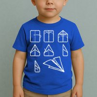 Paper Airplane Folding Instruction Gift Toddler T-Shirt