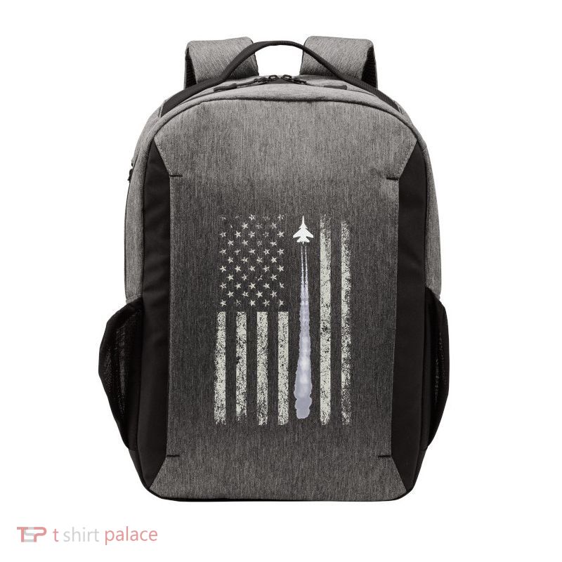 Patriotic American Flag Airplane Enthusiast Pilot Vector Backpack