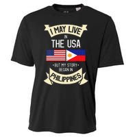 Philippines American Flag USA Filipino Roots Gifts Cooling Performance Crew T-Shirt