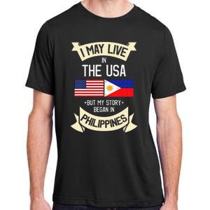 Philippines American Flag USA Filipino Roots Gifts Adult ChromaSoft Performance T-Shirt