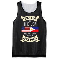 Philippines American Flag USA Filipino Roots Gifts Mesh Reversible Basketball Jersey Tank