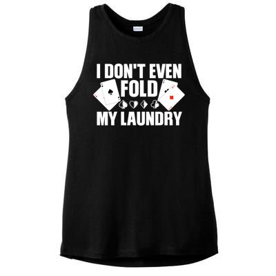 Poker Art For Poker Lover Casino Gambler Players Ladies PosiCharge Tri-Blend Wicking Tank