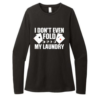 Poker Art For Poker Lover Casino Gambler Players Womens CVC Long Sleeve Shirt