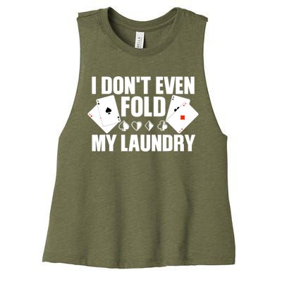 Poker Art For Poker Lover Casino Gambler Players Women's Racerback Cropped Tank