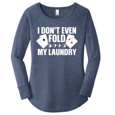 Poker Art For Poker Lover Casino Gambler Players Women's Perfect Tri Tunic Long Sleeve Shirt