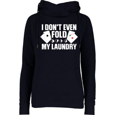 Poker Art For Poker Lover Casino Gambler Players Womens Funnel Neck Pullover Hood