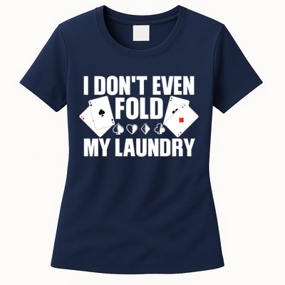 Poker Art For Poker Lover Casino Gambler Players Women's T-Shirt