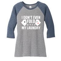 Poker Art For Poker Lover Casino Gambler Players Women's Tri-Blend 3/4-Sleeve Raglan Shirt