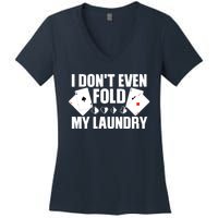 Poker Art For Poker Lover Casino Gambler Players Women's V-Neck T-Shirt