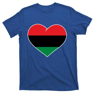 Pan African Flag Junenth African American Heart Gift T-Shirt