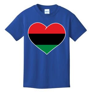 Pan African Flag Junenth African American Heart Gift Kids T-Shirt