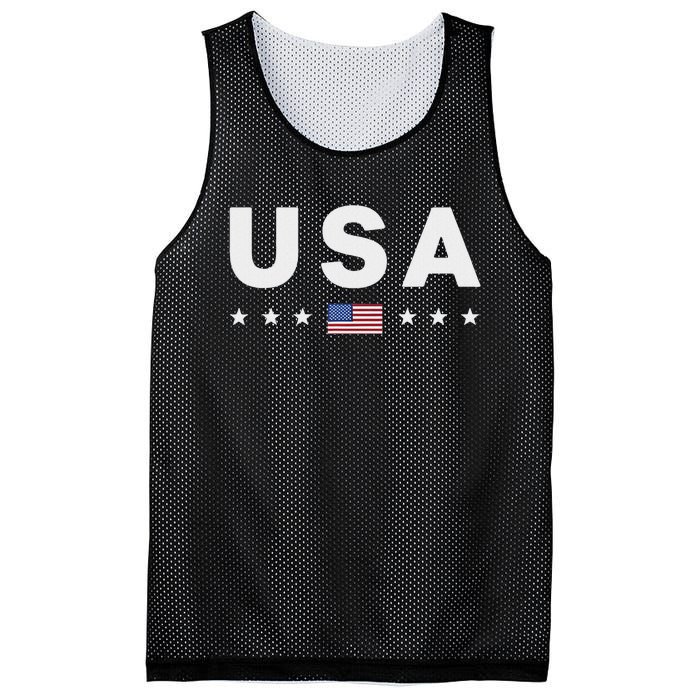 Patriotic American Flag 4th Of July Mesh Reversible Basketball Jersey Tank