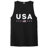 Patriotic American Flag 4th Of July PosiCharge Competitor Tank