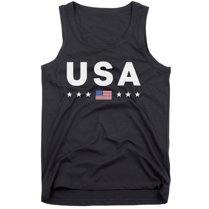 Patriotic American Flag 4th Of July Tank Top