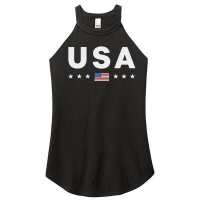 Patriotic American Flag 4th Of July Women’s Perfect Tri Rocker Tank