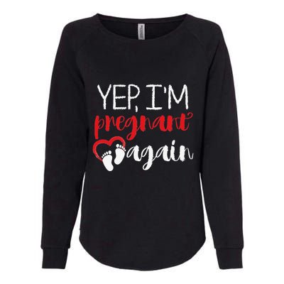 Pregnant Again Future Mother Maternity Newborn Womens California Wash Sweatshirt