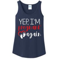 Pregnant Again Future Mother Maternity Newborn Ladies Essential Tank