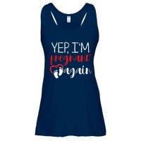 Pregnant Again Future Mother Maternity Newborn Ladies Essential Flowy Tank