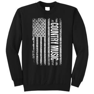 Proud American Flag Country Music Deep South Tall Sweatshirt