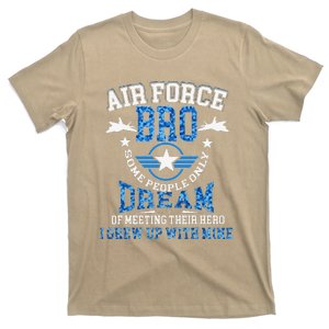 Proud Air Force Brother Camo Military Veteran Day T-Shirt