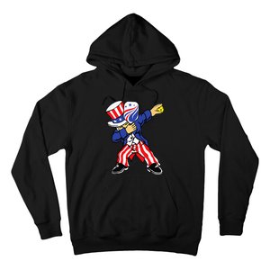 Pickleball American Flag 4th of July Uncle Sam Dabbing Hoodie