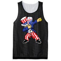 Pickleball American Flag 4th of July Uncle Sam Dabbing Mesh Reversible Basketball Jersey Tank