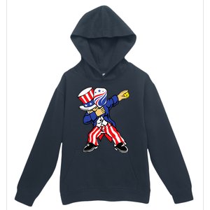 Pickleball American Flag 4th of July Uncle Sam Dabbing Urban Pullover Hoodie