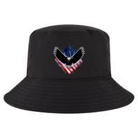 Patriotic American Flag Bald Eagle Cool Comfort Performance Bucket Hat