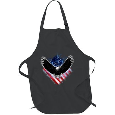 Patriotic American Flag Bald Eagle Apron