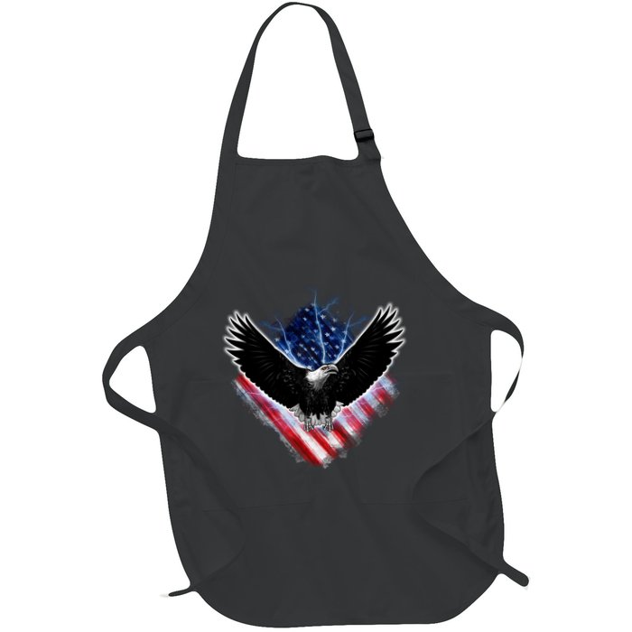 Patriotic American Flag Bald Eagle Apron