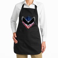 Patriotic American Flag Bald Eagle Apron