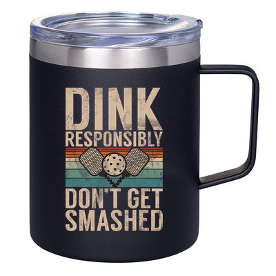 Pickleball Accessories Funny Slogan Pickleball 12oz Stainless Steel Coffee Mug